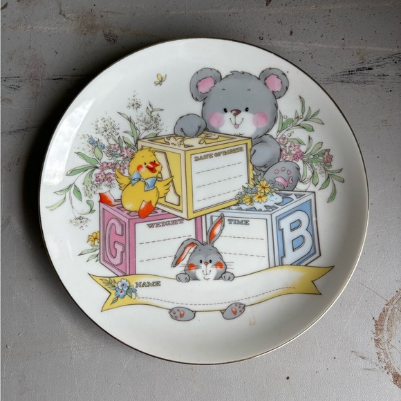 Baby Animal Decorative Plate - Picture 1 of 2